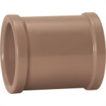 Luva Marrom Amanco Liso/Liso 20Mm 11742 - Kit C/50 