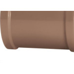 Luva Marrom Amanco Liso/Liso 60Mm 11747 - Kit C/10 