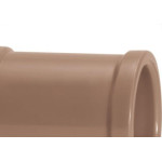 Luva Marrom Amanco Liso/Liso 60Mm 11747 - Kit C/10 
