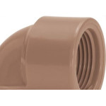 Cotovelo Marrom Amanco Liso/Rosca 25Mm X3/4 11684 - Kit C/50 