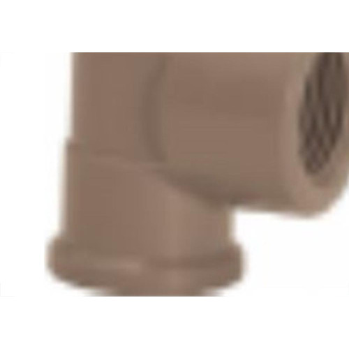 Tee Marrom Amanco Reducao Liso/Liso/Rosca 25Mmx1/2'' 10322/11847 - Kit C/50 