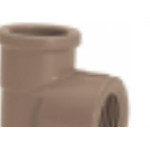 Tee Marrom Amanco Reducao Liso/Liso/Rosca 25Mmx1/2'' 10322/11847 - Kit C/50 