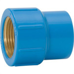 Luva Azul Amanco Liso/Rosca 25Mm X 3/4'' 11752 - Kit C/24 