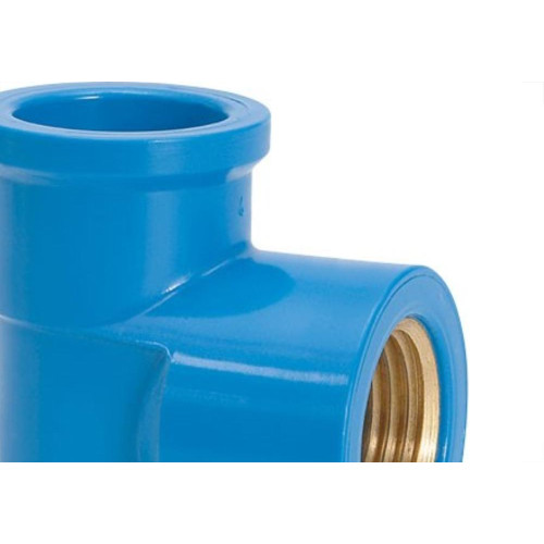 Tee Azul Amanco Liso/Liso/Rosca 25Mm X 3/4'' 10423/11844 - Kit C/24 