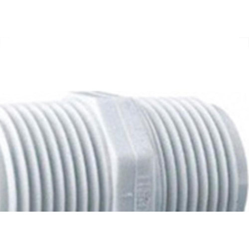 Niple Branco Amanco Rosca/Rosca 1/2'' X 1/2'' 11758 - Kit C/20 