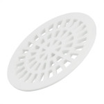 Grelha Plastica Amanco Redonda Branca 15X15 11626