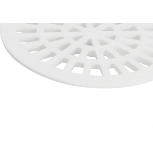 Grelha Plastica Amanco Redonda Branca 15X15 11626