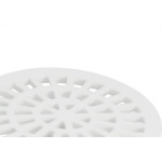 Grelha Plastica Amanco Redonda Branca 15X15 11626