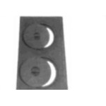 Chapa Fogao 3 Bocas Diadema Retangular 23,5 X 19,5 X 58 42