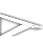 Suporte Prateleira Hayner Forte Branca 25Cm Peca 201511 - Kit C/12 
