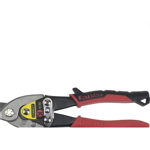 Tesoura Funileiro Aviacao Stanley Esquerda Vermelha 14-562