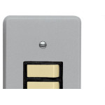 Conjunto Perlex 4X2 Cinza Com Placa(2Simples) 1382