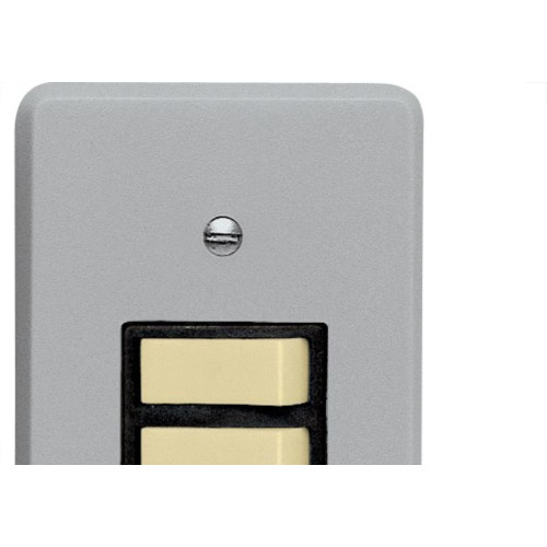 Conjunto Perlex 4X2 Cinza Com Placa(2Simples) 1382