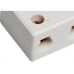 Conector Porcelana Brasfort 2 Polos 16Mm 8766 - Kit C/50 