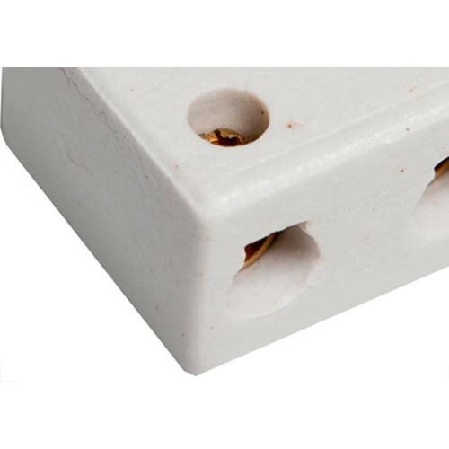 Conector Porcelana Brasfort 2 Polos 16Mm 8766 - Kit C/50 