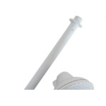 Chuveiro Frio Completo 4''Paulina Branco Sem Registro Pr 60020 - Kit C/12 