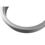 Porta Grelha Redonda Tigre Prata 15Cm  - Kit C/6 