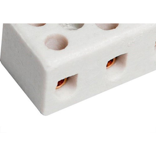 Conector Porcelana Brasfort 3Polos 16Mm 8767 - Kit C/12 