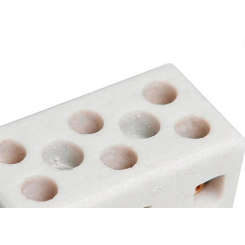 Conector Porcelana Brasfort 3Polos 16Mm 8767 - Kit C/12 