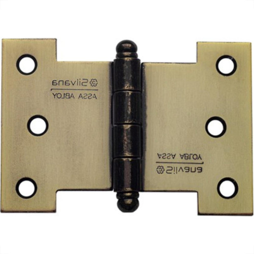 Dobradica Silvana Palmela 4'' Ferro Zincado Oxidado 840 Com 2 Pecas 96417
