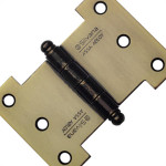 Dobradica Silvana Palmela 4'' Ferro Zincado Oxidado 840 Com 2 Pecas 96417