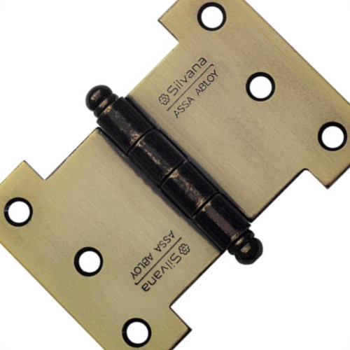 Dobradica Silvana Palmela 4'' Ferro Zincado Oxidado 840 Com 2 Pecas 96417