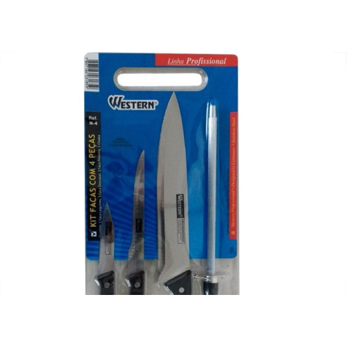 Kit Facas Western Com 4 Pecas 185 N-4