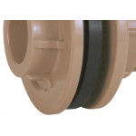 Adaptador Marrom Krona Com Flange 40X1.1/4 344 - Kit C/6 