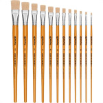 Pincel Para Artesanato Roma Ponta Chata 20 615 20 - Kit C/12 
