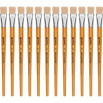 Pincel Para Artesanato Roma Ponta Chata 22 615 22 - Kit C/12 