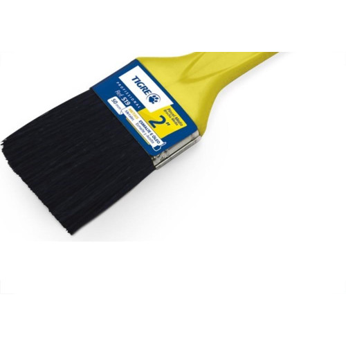 Pincel Trincha Pintura Tigre   519 X 3'' Amarela  - Kit C/12 