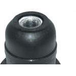 Soquete Abajour Rosca Com Tampa Perlex Preto 1108Pr