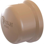 Caps Marrom Tigre Liso Liso 40Mm  - Kit C/20 