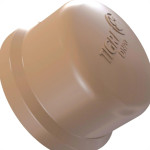 Caps Marrom Tigre Liso Liso 40Mm  - Kit C/20 