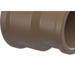 Luva Marrom Tigre Liso Liso Reducao 50Mmx25Mm  - Kit C/10 