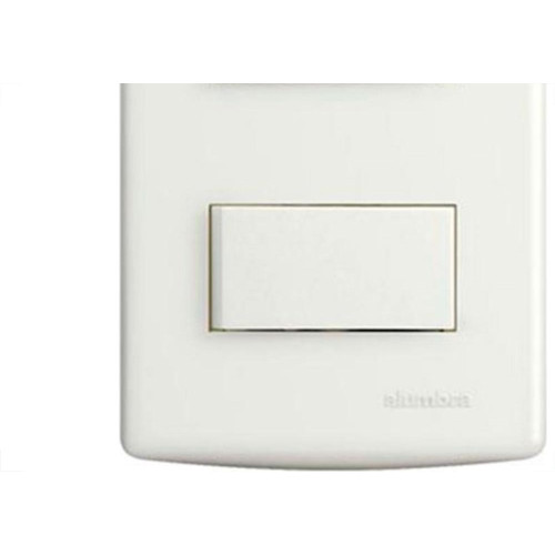 Conjunto Siena 4X2 Branco Com Placa (1Simples+1Paralelo Horizontal) 6522