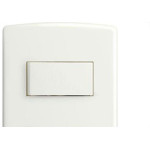 Conjunto Siena 4X2 Branco Com Placa (1Simples+1Paralelo Horizontal) 6522