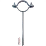 Kit C/3 - Para-Raio Suporte Para Tubo Protecao 1.1/2''Ros...