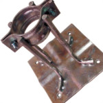 Kit C/4 - Para-Raio Base Para Mastro 2'' A Fogo