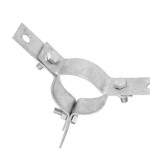 Kit C/5 - Para-Raio Abracadeira 3 Estais Para Mastro 2''