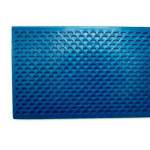 Desempenadeira Pvc Giraldi 18X30 Corrugada Azul 
