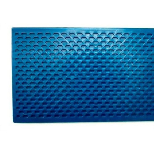 Desempenadeira Pvc Giraldi 22X34 Corrugada Azul 