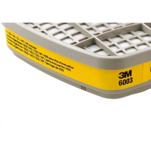 Filtro Respirador Cartucho Para Vapor Organico E Gases Acidos 3M 2Pecas H0002129056