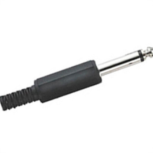 Plug P-10 Mono 6,35Mm Com Protecao Cabo 3558 - Kit C/10 