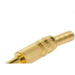 Plug P-10 Stereo 6,35Mm Dourado Com Mola 603 - Kit C/10 