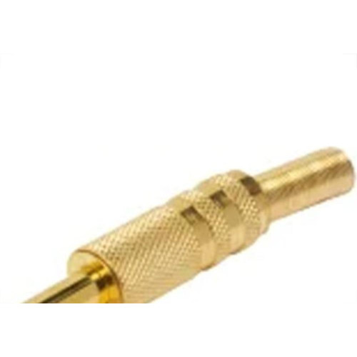 Plug P-10 Stereo 6,35Mm Dourado Com Mola 603 - Kit C/10 