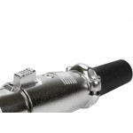 Plug Cannon Femea Cromado 5577 - Kit C/5 