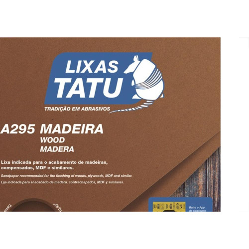 Lixa Madeira Tatu 180 A29501800050 - Kit C/50 