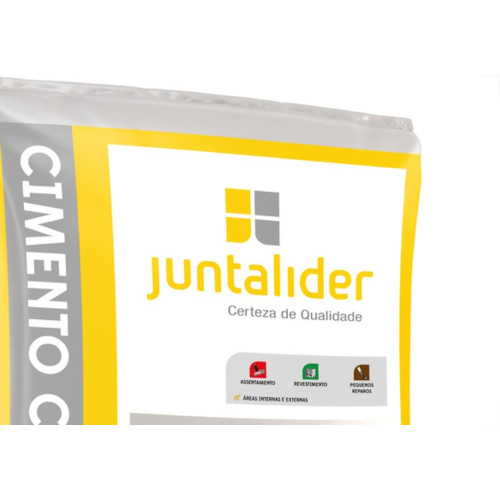 Cimento Comum Cinza Juntalider 1Kg  - Kit C/20 