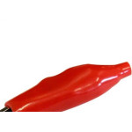 Garra Jacare Pequena Com Espaguete Para Bateria Vermelha 811 - Kit C/50 